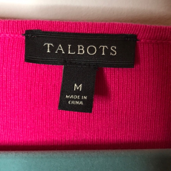 Talbots • Hot Pink Size M Sweater - Picture 3 of 3